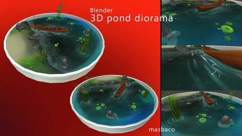 mini diorama pond preview image